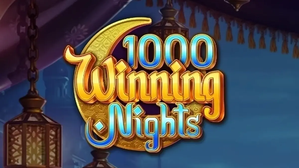 Interface do jogo de slot 1000 Winning Nights com seus 5 rolos